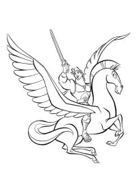 Fisă de colorat cu Hercule de colorat p46