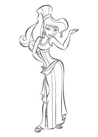 Fisă de colorat cu Hercule de colorat p50