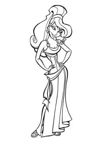 Fisă de colorat cu Hercule de colorat p51