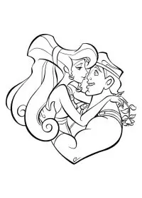 Fisă de colorat cu Hercule de colorat p57