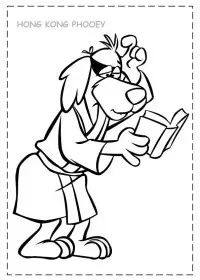 Fisă de colorat cu Hong kong phooey de colorat p06