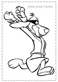Fisă de colorat cu Hong kong phooey de colorat p11