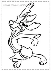 Fisă de colorat cu Hong kong phooey de colorat p12