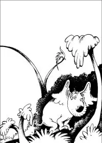 Fisă de colorat cu Horton de colorat p07