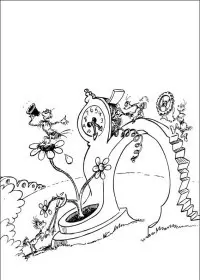 Fisă de colorat cu Horton de colorat p19