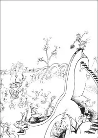 Fisă de colorat cu Horton de colorat p22