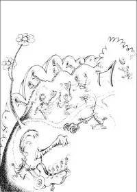 Fisă de colorat cu Horton de colorat p35