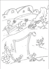 Fisă de colorat cu Horton de colorat p44