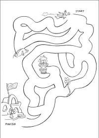 Fisă de colorat cu Horton de colorat p55