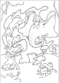 Fisă de colorat cu Horton de colorat p57