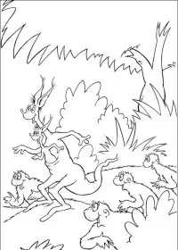 Fisă de colorat cu Horton de colorat p61