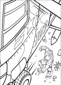 Fisă de colorat cu Hulk de colorat p10