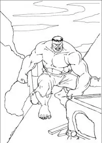Fisă de colorat cu Hulk de colorat p101