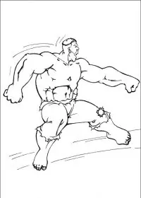 Fisă de colorat cu Hulk de colorat p102
