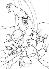 Fisă de colorat cu Hulk de colorat p103