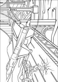 Fisă de colorat cu Hulk de colorat p11