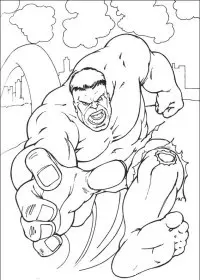 Fisă de colorat cu Hulk de colorat p15