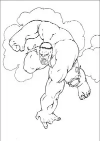 Fisă de colorat cu Hulk de colorat p17
