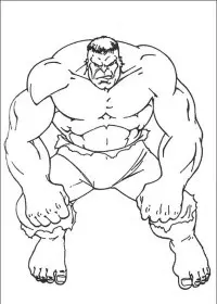 Fisă de colorat cu Hulk de colorat p18
