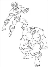 Fisă de colorat cu Hulk de colorat p24
