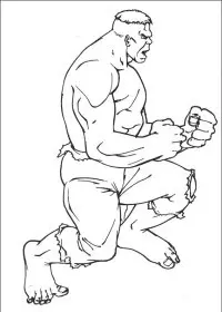 Fisă de colorat cu Hulk de colorat p35