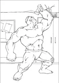 Fisă de colorat cu Hulk de colorat p36