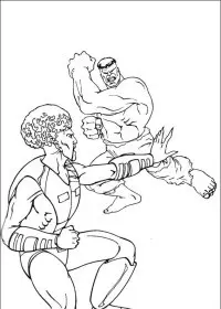 Fisă de colorat cu Hulk de colorat p37