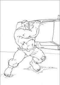 Fisă de colorat cu Hulk de colorat p40