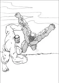 Fisă de colorat cu Hulk de colorat p53