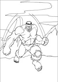 Fisă de colorat cu Hulk de colorat p56