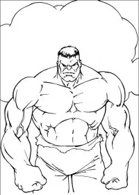 Fisă de colorat cu Hulk de colorat p74