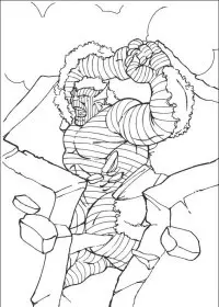 Fisă de colorat cu Hulk de colorat p83