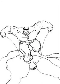 Fisă de colorat cu Hulk de colorat p84