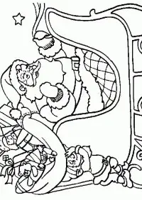 Fisă de colorat cu Iarna de colorat p02