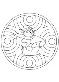 Fisă de colorat cu Iarna de colorat p104