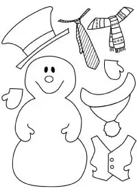 Fisă de colorat cu Iarna de colorat p108