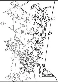 Fisă de colorat cu Iarna de colorat p19