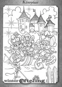 Fisă de colorat cu Iarna de colorat p41