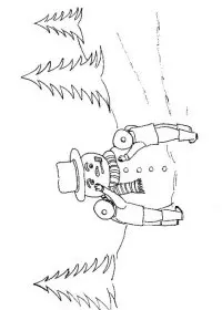 Fisă de colorat cu Iarna de colorat p51