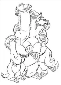 Ice Age Continental Drift de colorat