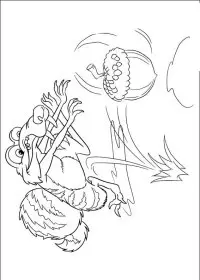 Fisă de colorat cu Ice age continental drift de colorat p03