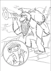 Fisă de colorat cu Ice age continental drift de colorat p05