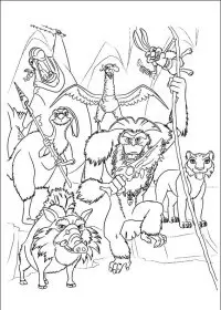 Fisă de colorat cu Ice age continental drift de colorat p07