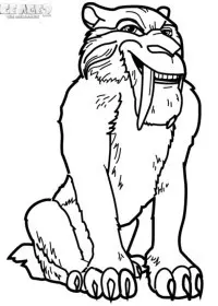 Fisă de colorat cu Ice age de colorat p05