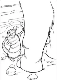 Fisă de colorat cu Ice age de colorat p09