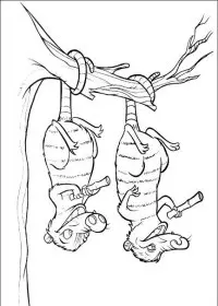 Fisă de colorat cu Ice age de colorat p12