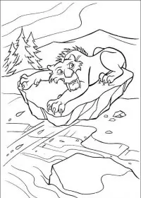 Fisă de colorat cu Ice age de colorat p14
