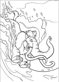 Fisă de colorat cu Ice age de colorat p19