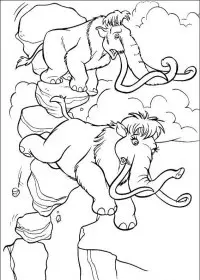 Fisă de colorat cu Ice age de colorat p21