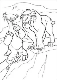 Fisă de colorat cu Ice age de colorat p30